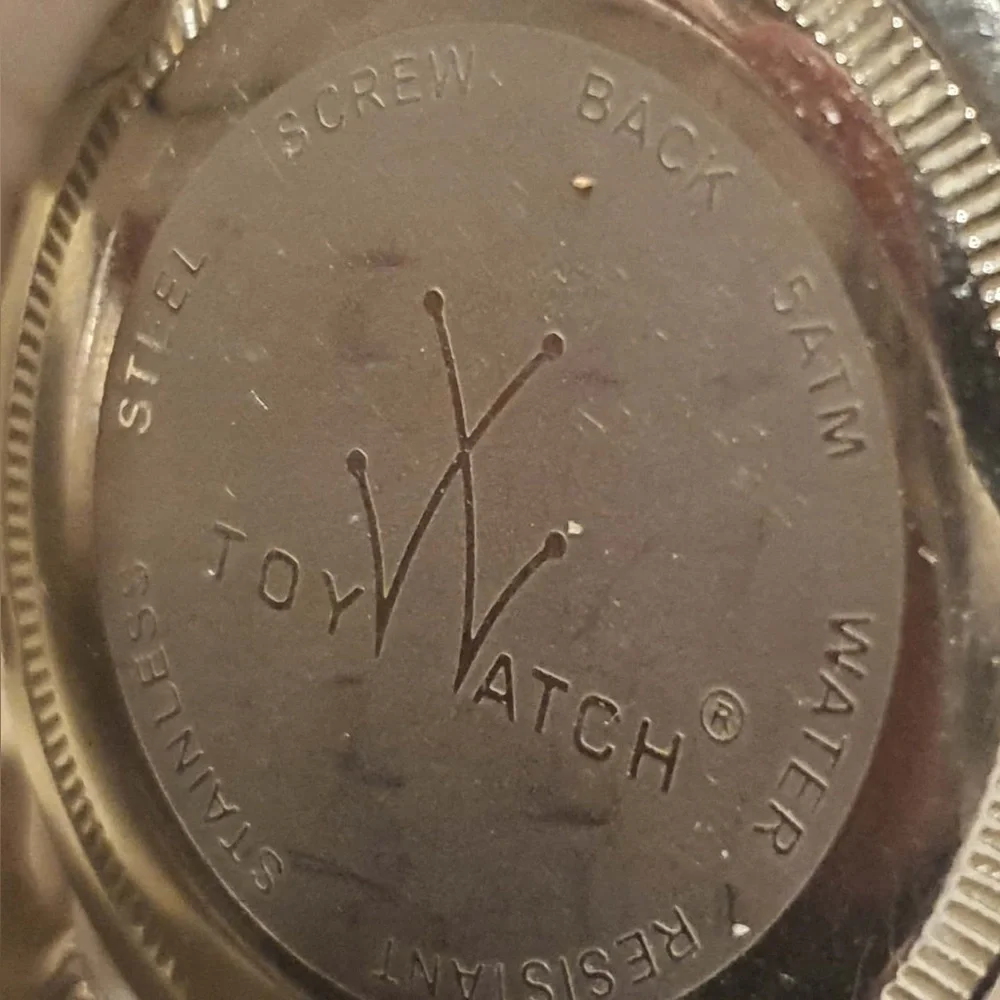 Toy Watch Plasteramic Silver/White Diver Style Women's Watch w/Date